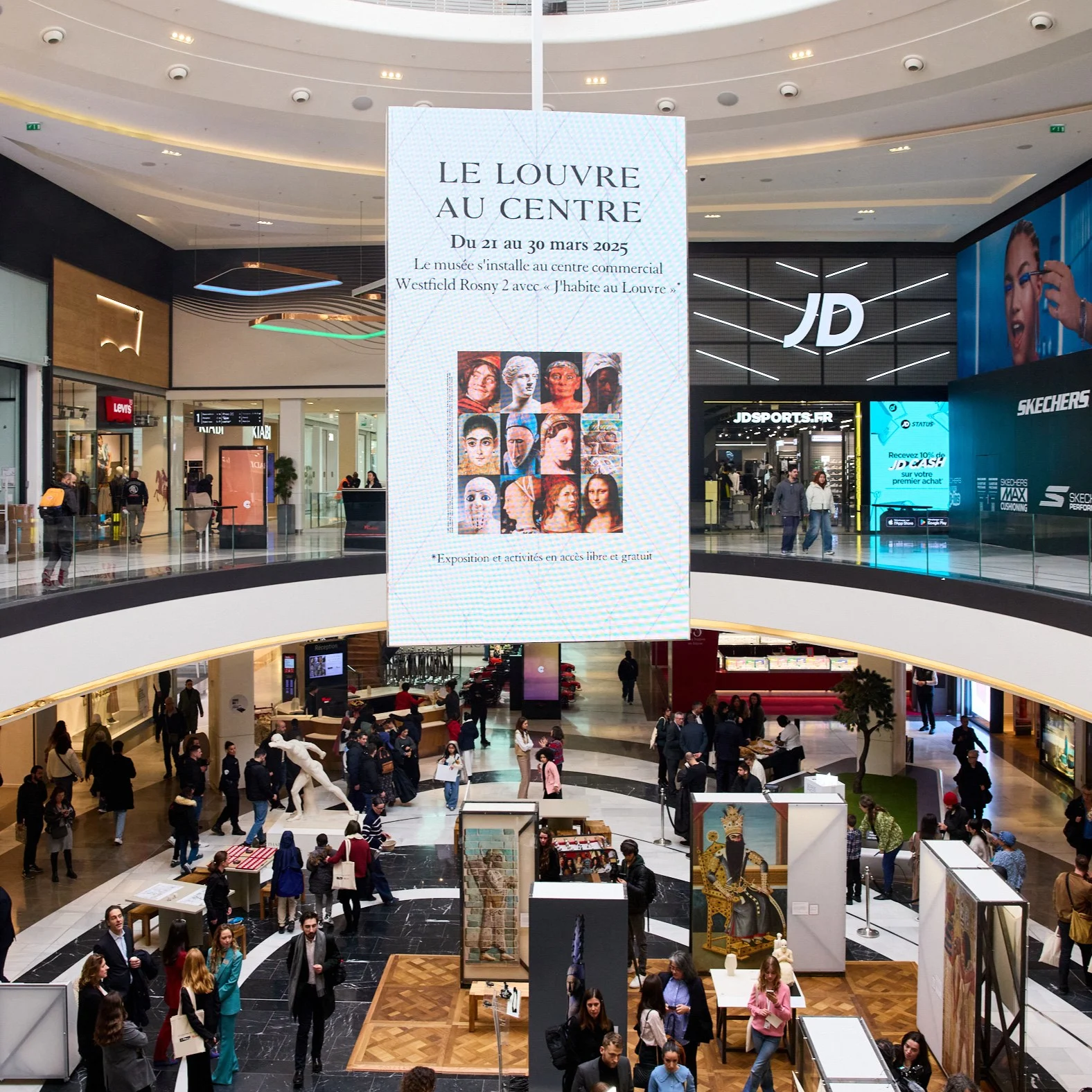 Art comes to shopping centres with The Louvre x Westfield