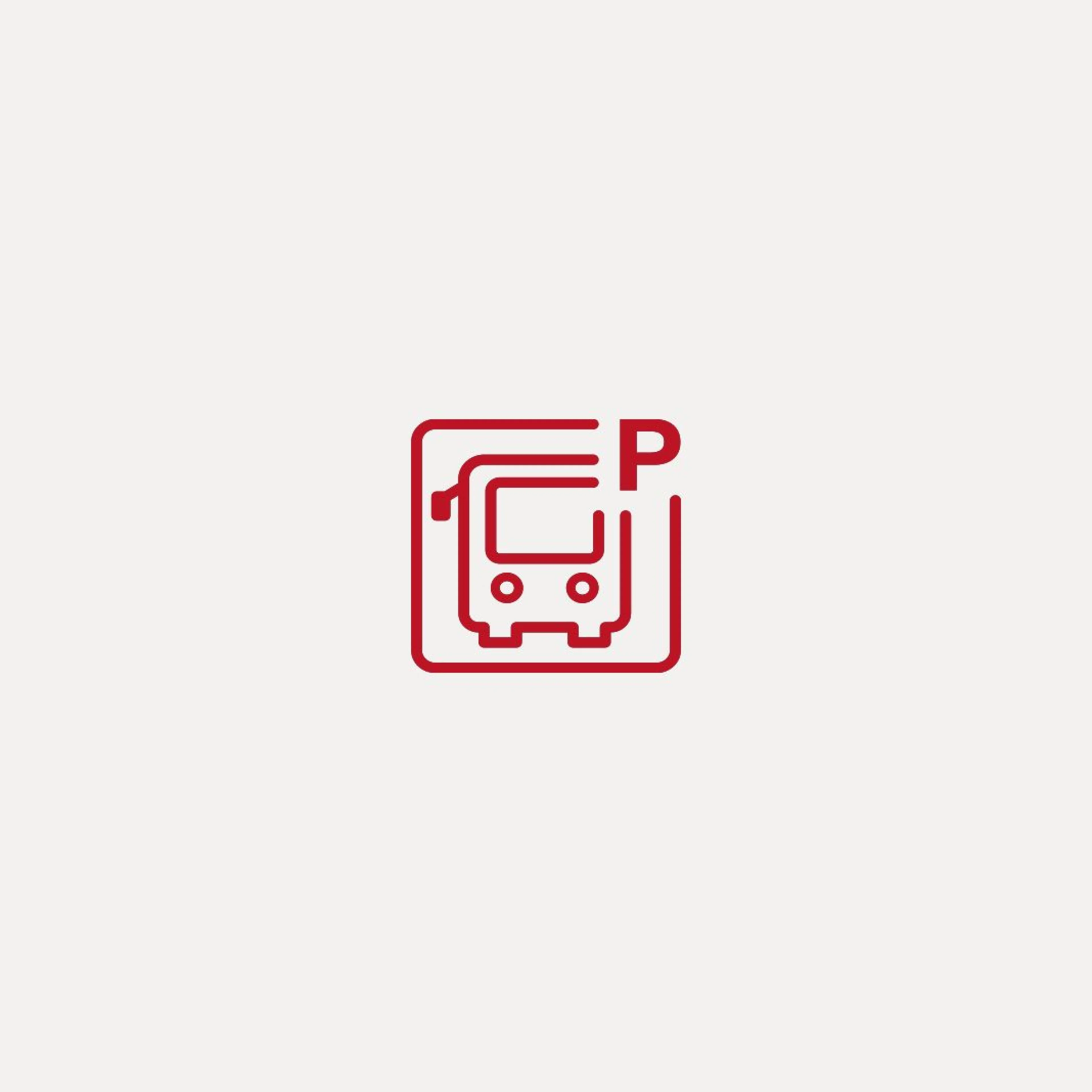 Coach parking pictogram