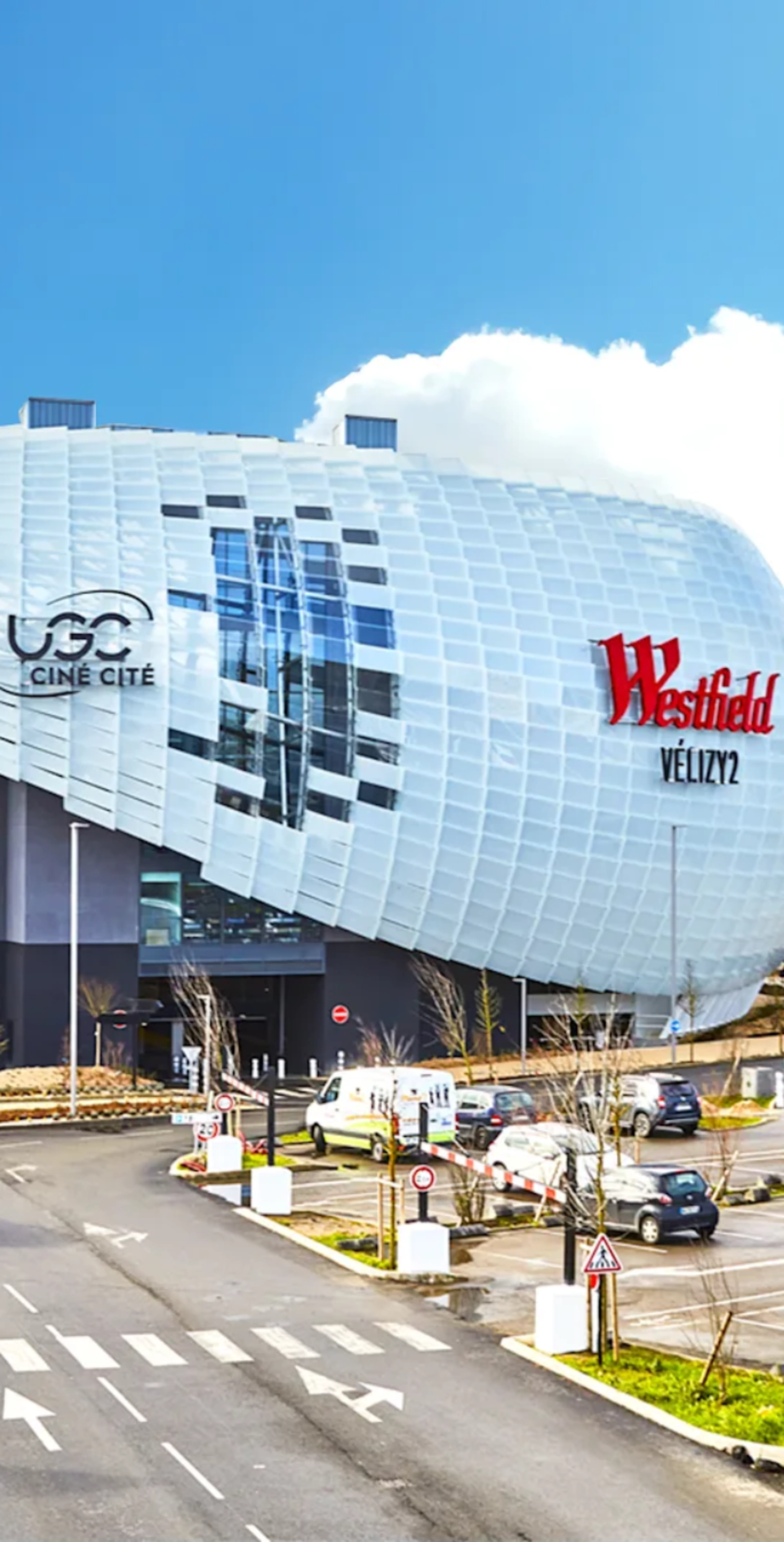 Façade du centre Westfield Vélizy 2